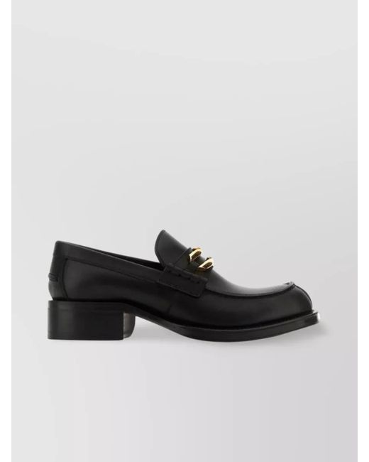 Lanvin Black Leather Loafers