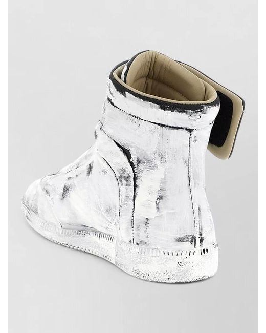 Maison Margiela White Future High Top Sneakers Round Toe Sole for men