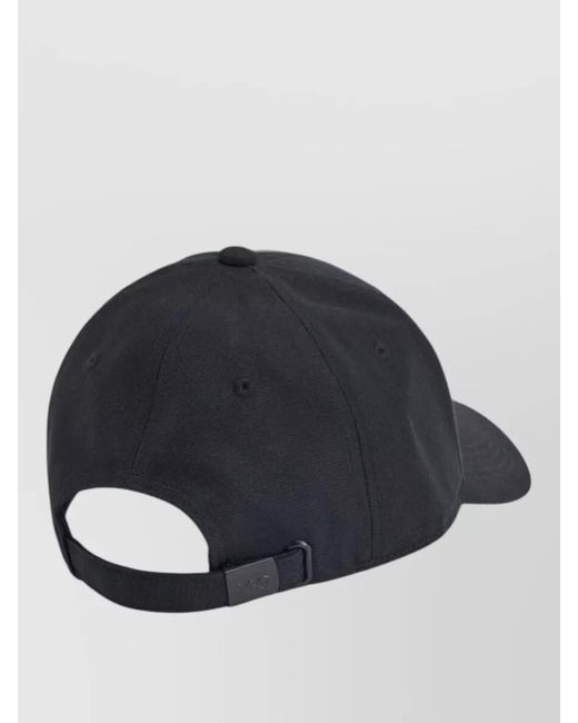 Y-3 Blue Logo Baseball Cap Six Panel Curved Peak for men