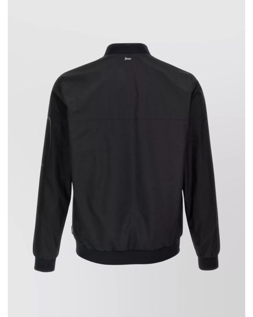 Herno Blue Padded Bomber Jacket for men