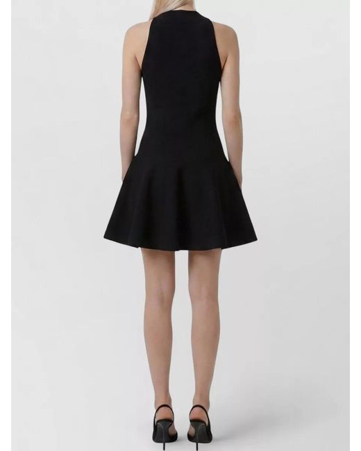 Alaïa Black Silk Sleeveless Cross-Front Mini Dress