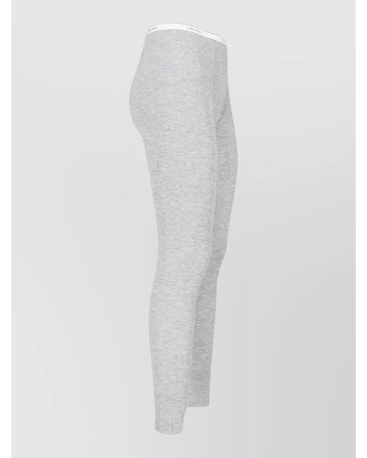 Calvin Klein White Straight Trousers