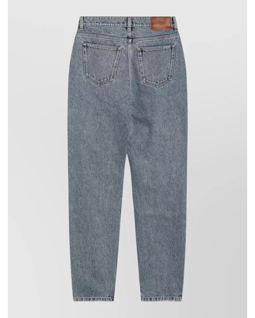 Chloé Blue Denim High-Rise Tapered Jeans