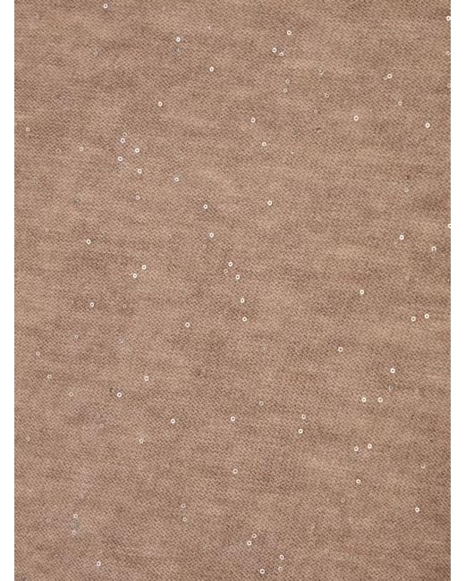 Fabiana Filippi Natural Wool Blend Sweater Crew Neck Design