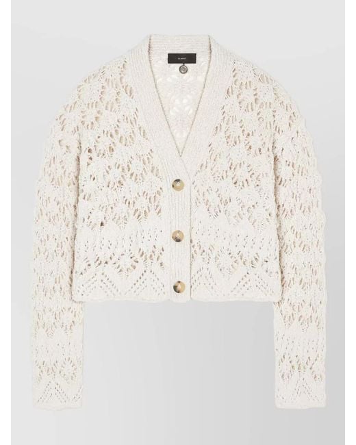 Alanui Natural Cropped Cardigan