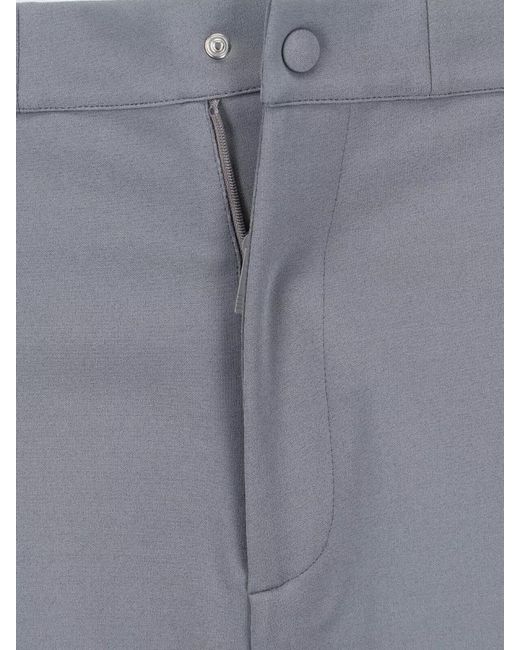 Thom Browne Blue Shorts Elastic Waistband Back And Side Pockets for men