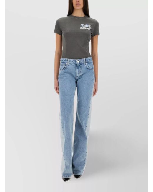 Moschino Blue Slim-Fit T-Shirt