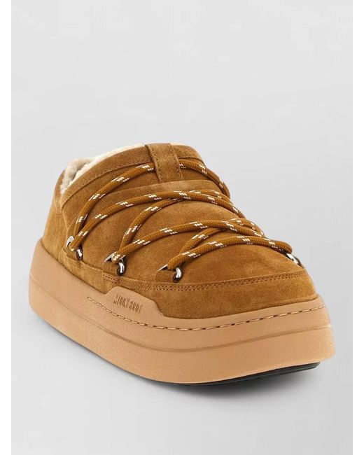 Moon Boot Brown Suede Park Mules