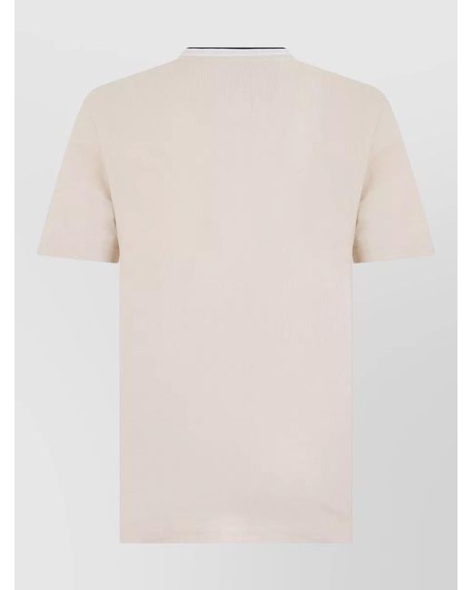 Boss Natural Short Sleeve Cotton T Shirt Regular Fit for men