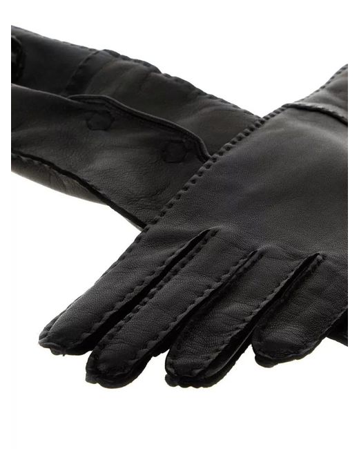 Prada Black Nappa Gloves Long Length Smooth Texture Stitching