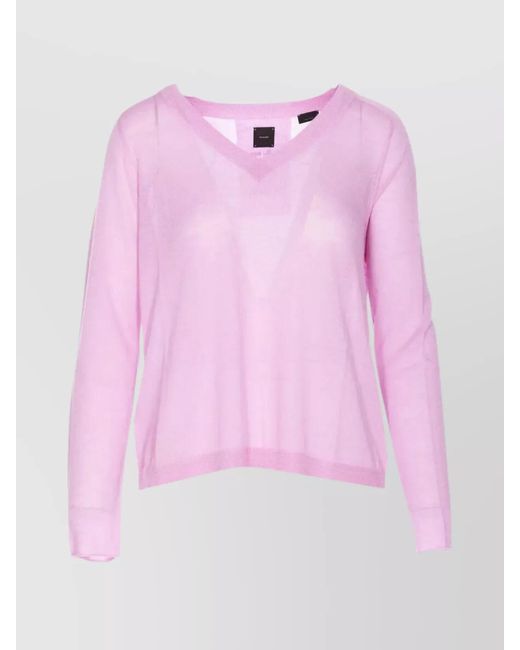 Pinko Pink Cotton Jumper
