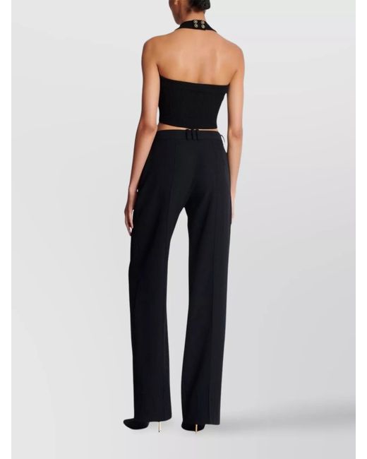 Balmain Blue Straight-Leg Trousers