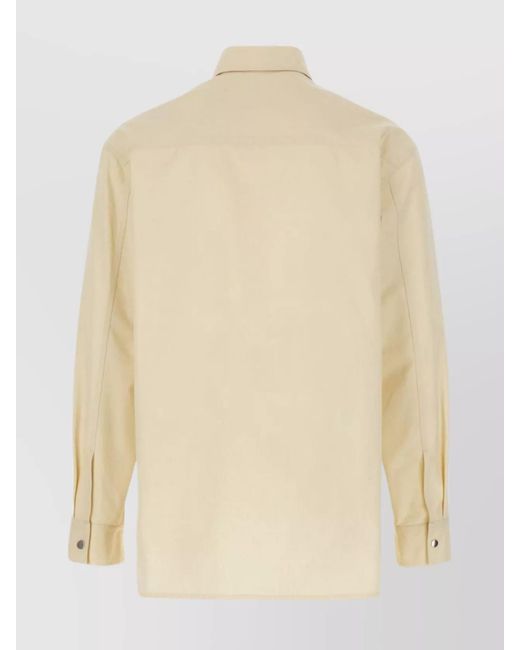 Jil Sander Natural Cotton Loose-Fit Shirt for men