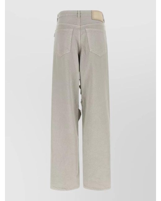 Haikure White Bonnie Jeans Mid Rise Five Pocket Design