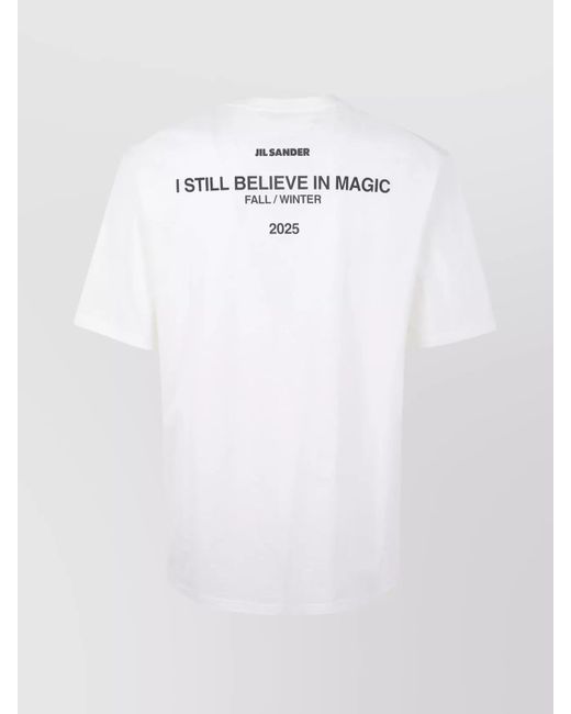 Jil Sander White Short-Sleeve T-Shirt for men