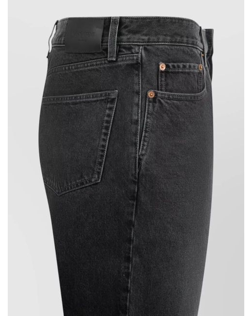 Saint Laurent Black Denim Straight-Leg Jeans for men