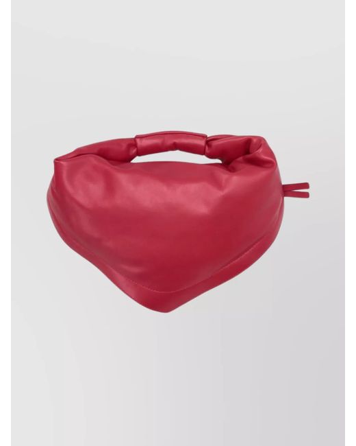 FEDERICO CINA Pink Leather Shoulder Bag