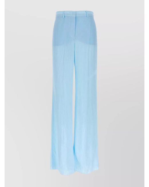 Sportmax Blue Wide-Leg Trousers