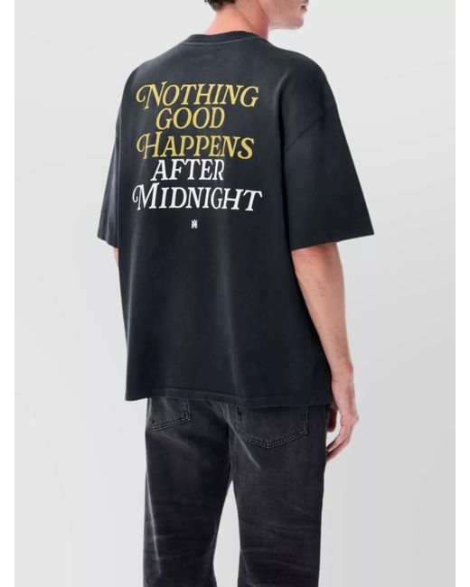 Amiri Blue Oversized T-Shirt for men