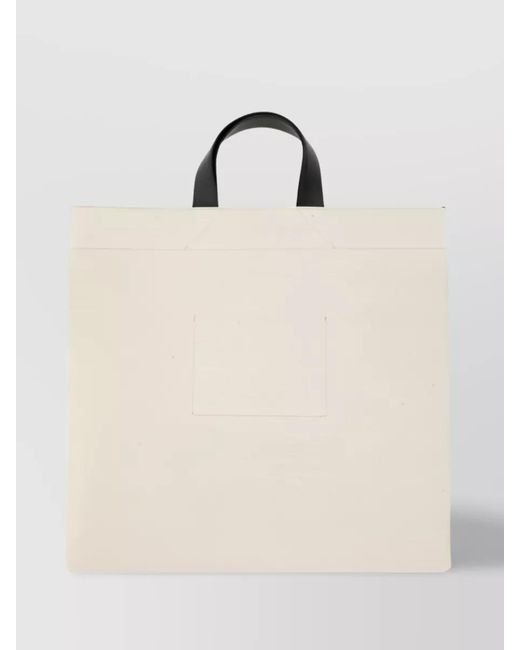 Jil Sander Natural Market Tote Canvas Tote Bag
