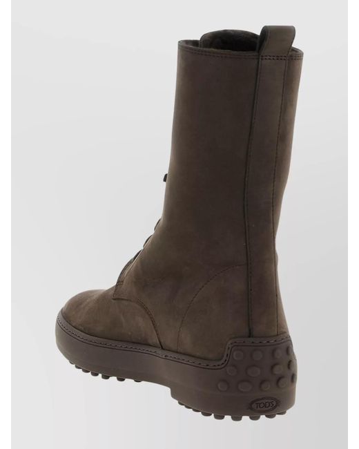 Tod's Brown Winter Gommino Ankle Boots