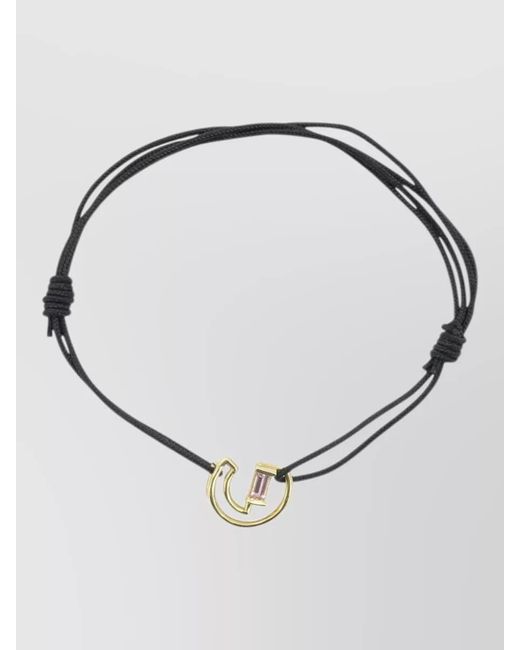 Aliita Multicolor Bracelet Letter G Cord Gemstone
