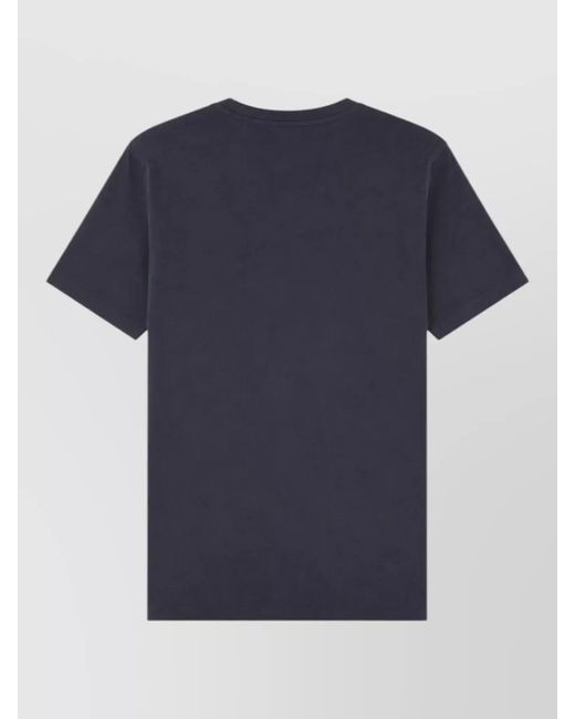 Boss Blue Tales Logo Patch Crew Neck T Shirt for men