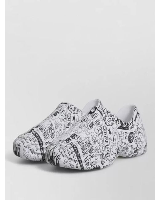 Dolce & Gabbana Metallic Graffiti Daymaster Canvas Sneakers for men