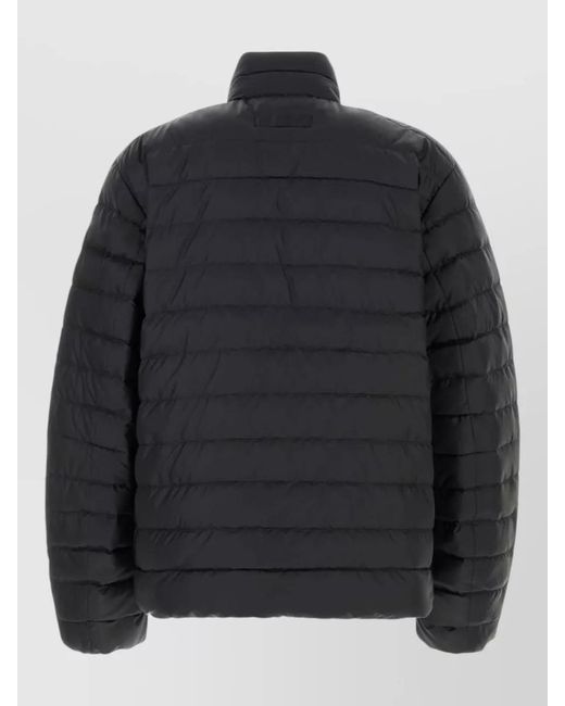 Canada Goose Black Stratus Polyester Down Jacket High Collar for men