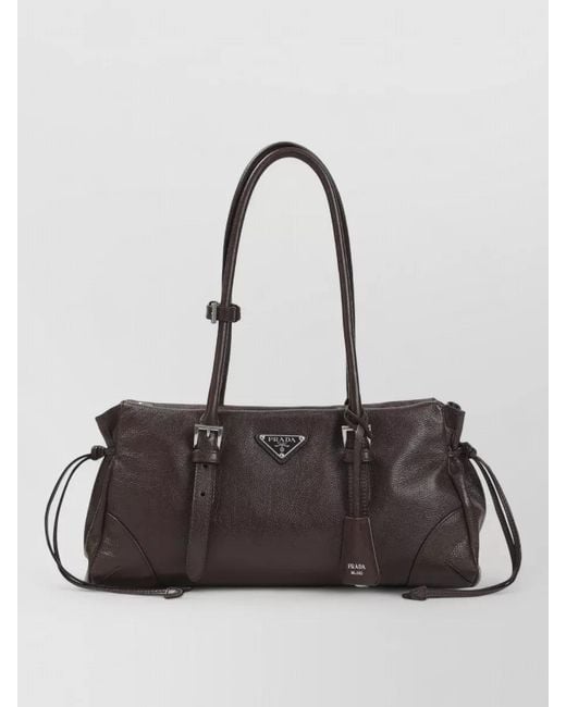 Prada Multicolor Leather Shopping Tote Bag Adjustable Handles