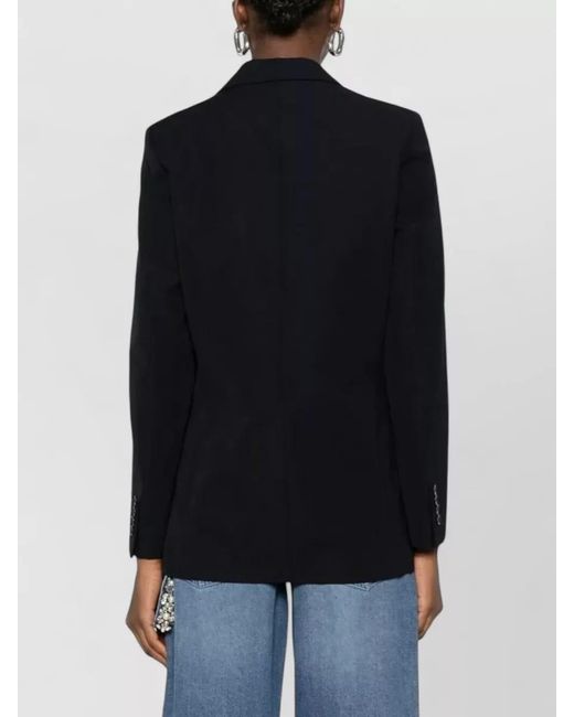 A.P.C. Black Wool Blend Single Breasted Tailored Blazer