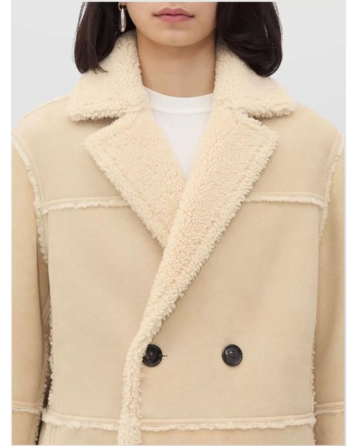 Bottega Veneta Natural Shearling Coat