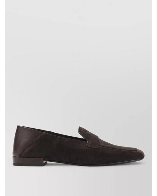 Giorgio Armani Black Suede Loafers