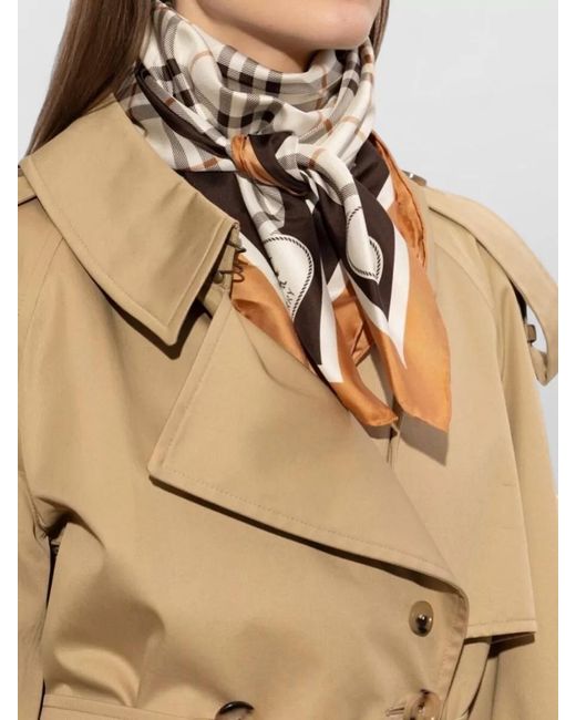 Burberry Multicolor Silk Checked Scarf