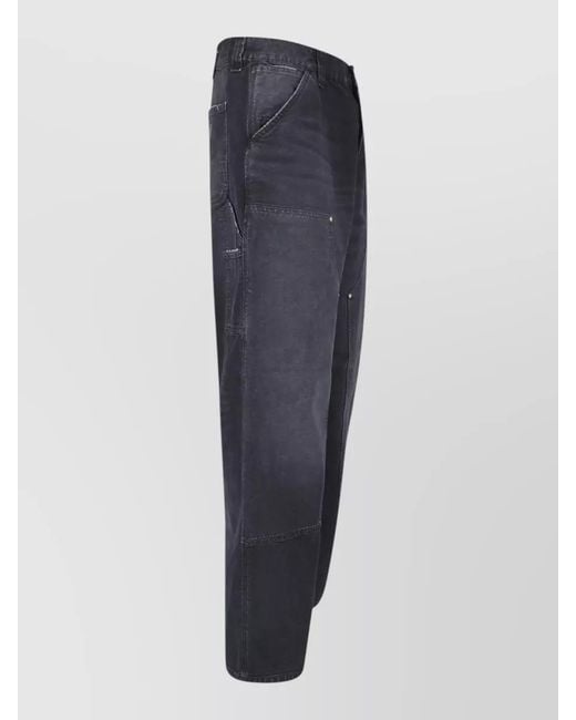Carhartt Blue Straight-Leg Denim Jeans for men