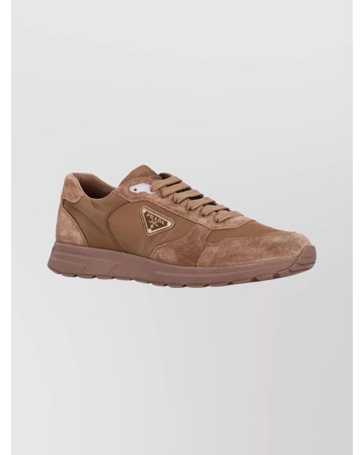 Prada Brown Prax 2.0 Sneakers for men