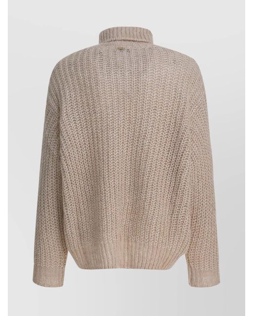 Herno Natural Wool And Alpaca Turtleneck Sweater