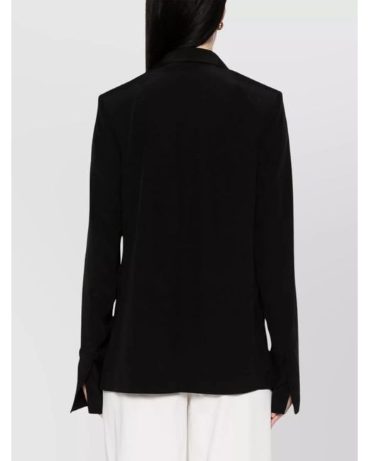 Totême Black Single-Breasted Blazer