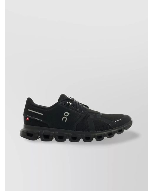 On Shoes Black Mesh Low-Top Sneakers