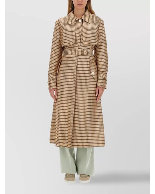 Lanvin Natural Belted Trench Coat