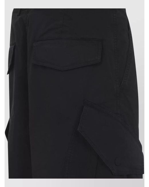 Dries Van Noten Blue Paxer Bis Cargo Trousers Button Detail for men