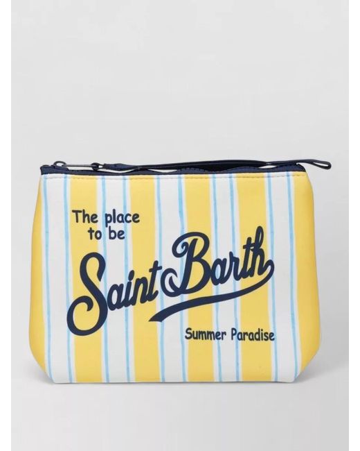 Mc2 Saint Barth Blue Beach Bag Summer Print Travel Tote for men
