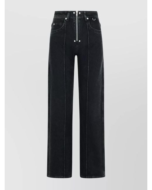 Isabel Marant Blue Denim Wide-Leg Trousers