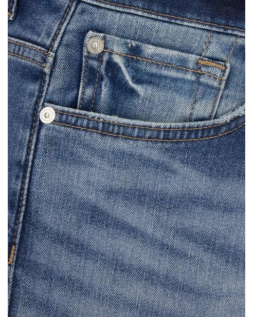 7 For All Mankind Blue Wide Leg Denim Pants Belt Loops