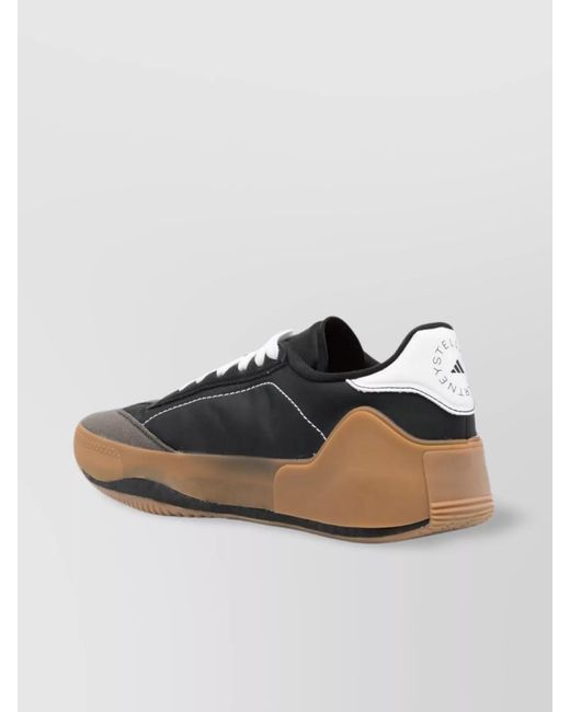 Adidas By Stella McCartney Multicolor Boost Court Sneakers Featuring Suede Paneling