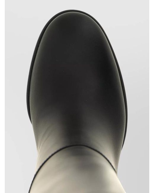 Gianvito Rossi White Over The Knee Block Heel Boots