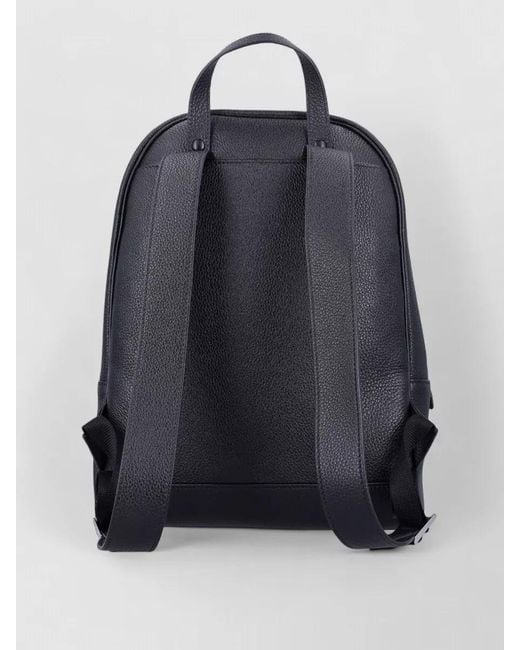 Prada Black Leather Backpack Tone Hardware for men