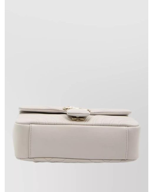 Gucci Natural Gg Marmont Shoulder Bag Medium Chain