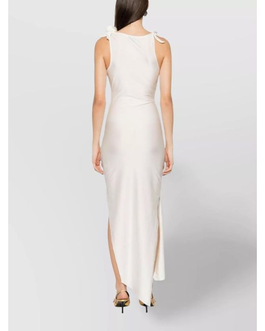 Coperni White Sleeveless Cutout Maxi Dress