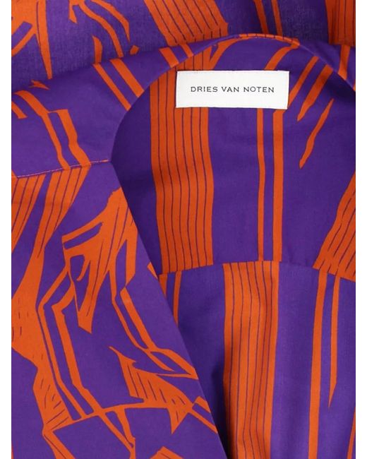 Dries Van Noten Pink Cotton Blouse